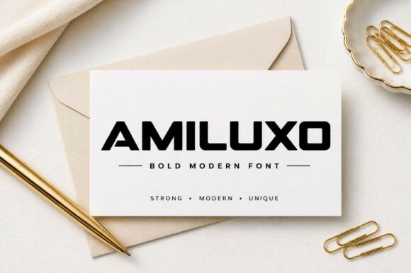 Amiluxo: A Bold Sans Serif Typeface for Modern Branding