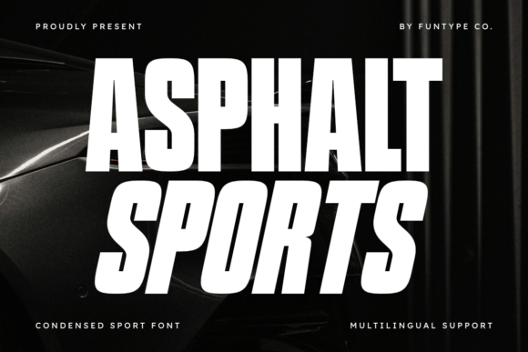 Asphalt Sports: A Bold Sans Serif Typeface for Modern Web Design