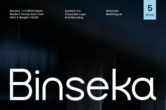 Binseka: A Modern Sans Serif Font for Small Business Branding