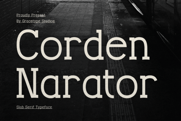 Corden Narator: The Slab Serif Typeface for Modern Editorial Design