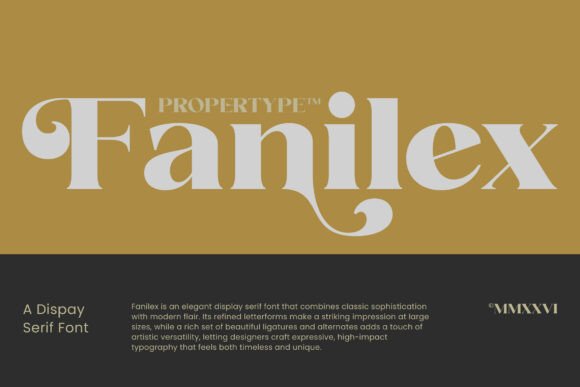 Fanilex: The Premium Serif Font for Elegant Brand Identity