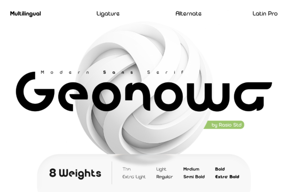 Geonowa: The Modern Sans Serif Font for Polished Small Business Branding