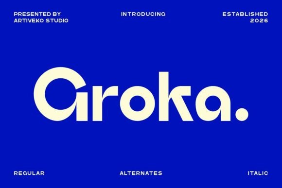Groka: The Modern Sans Serif Typeface for Authentic Brand Identity