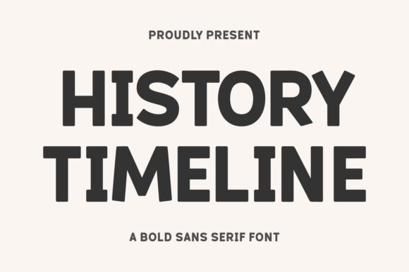 History Timeline: A Futuristic Sans Serif for Sleek Brand Identity