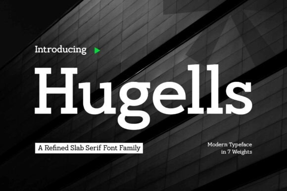 Hugells: The Modern Slab Serif Font for Handmade Product Labels
