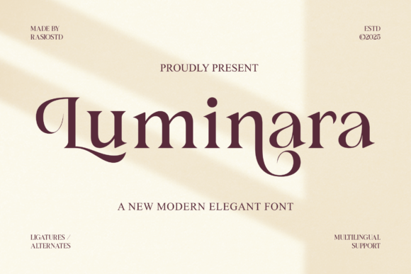 Luminara: A Modern Serif Typeface for Editorial Excellence