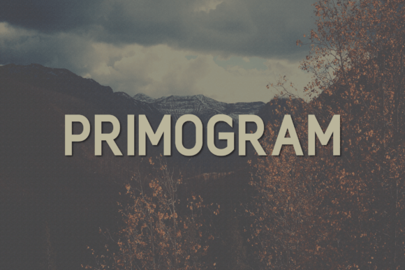 Primogram: A Modern Sans Serif Typeface for Editorial Design