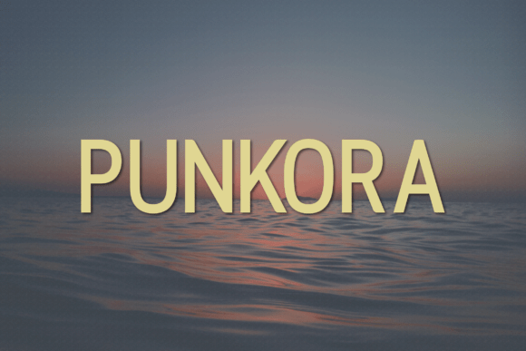 Punkora: A Modern Sans Serif Typeface for Editorial Design