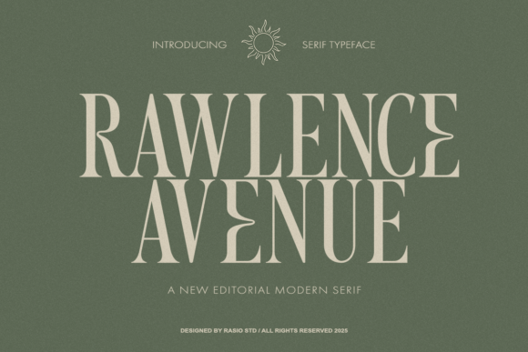 Rawlence Avenue: The Premium Serif Font for Elevating Your Brand