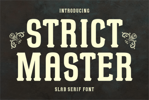 Strict Master: A Professional Font for Your Brand