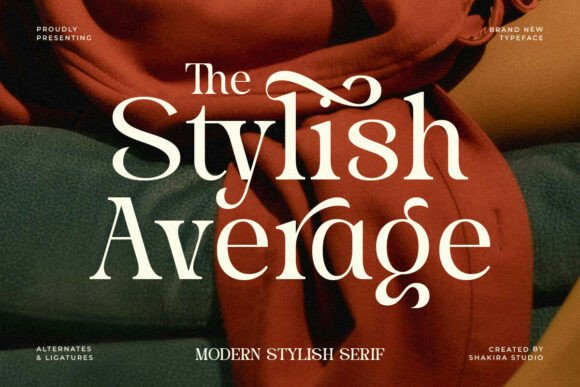 Stylish Average: A Modern Serif for Elevated Branding Projects