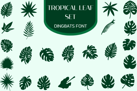 Tropical Leaf Set: The Ultimate Dingbats Font for Handmade Crafts